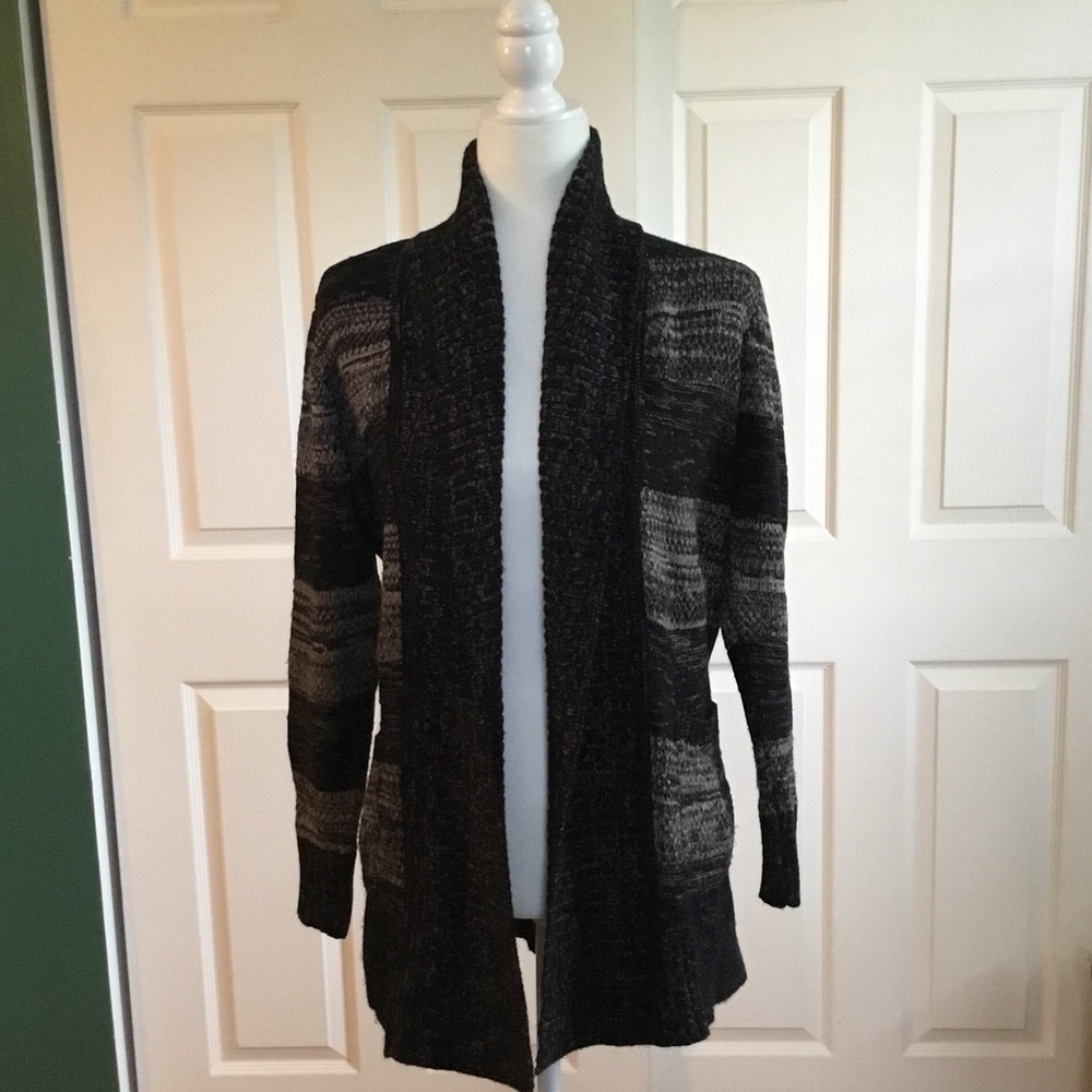 Black and Tan Cardigan
